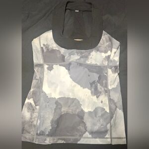Women's Black and Gray Top